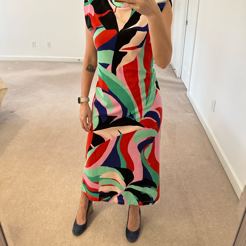 FARM Rio Colorful Monstera T Shirt Dress size XS